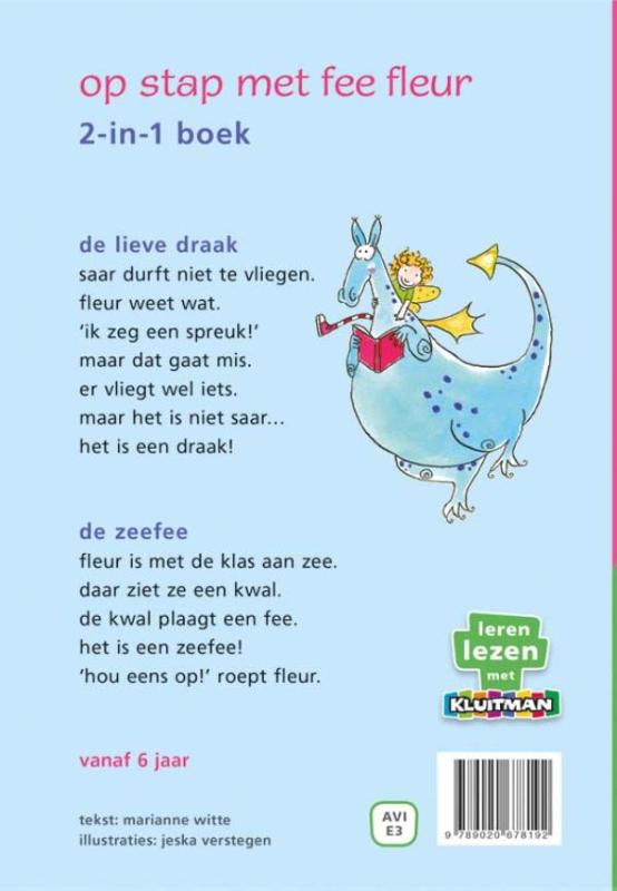 Achterkant van Op stap met fee Fleur