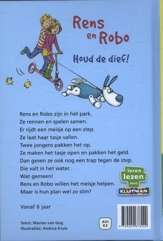 Achterkant van Houd de dief!