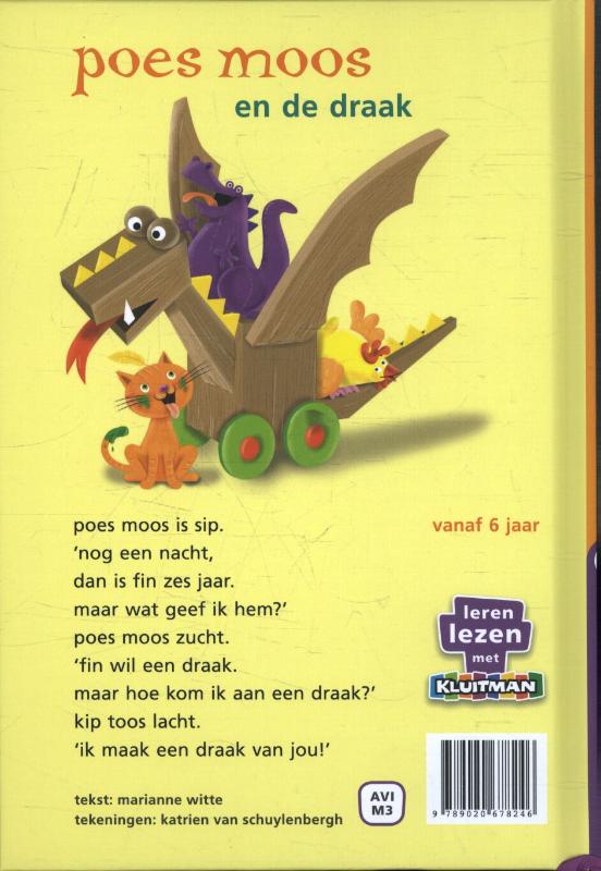 Achterkant van Poes Moos en de draak