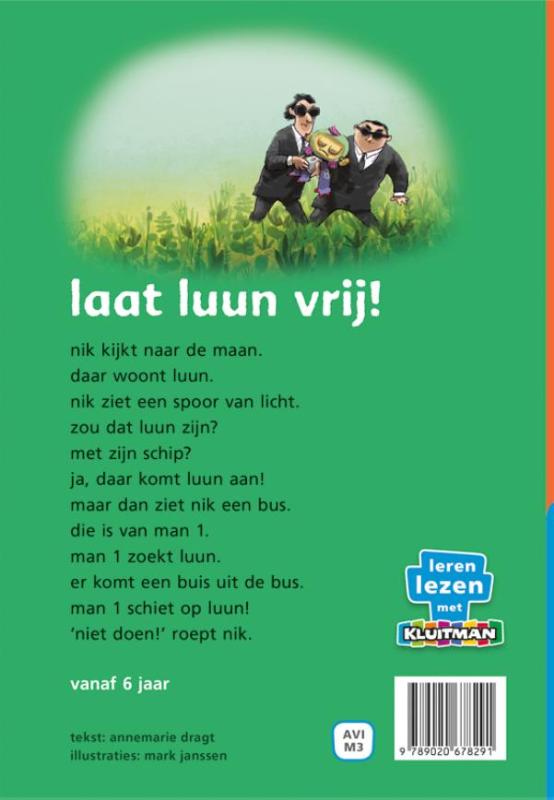 Achterkant van Laat luun vrij!