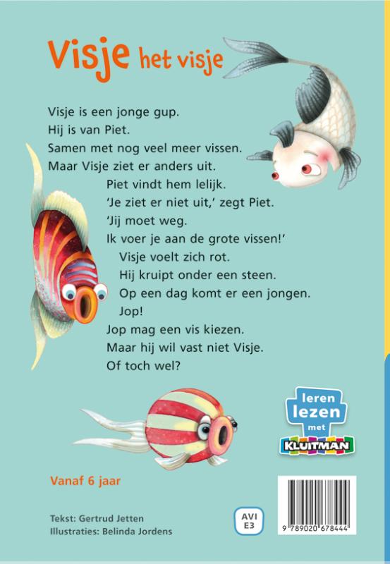 Achterkant van Visje het visje