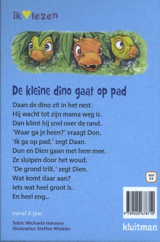 Achterkant van De kleine Dino gaat op pad