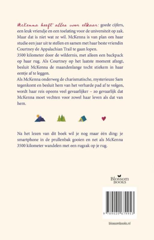 Achterkant van De afstand tussen jou en mij