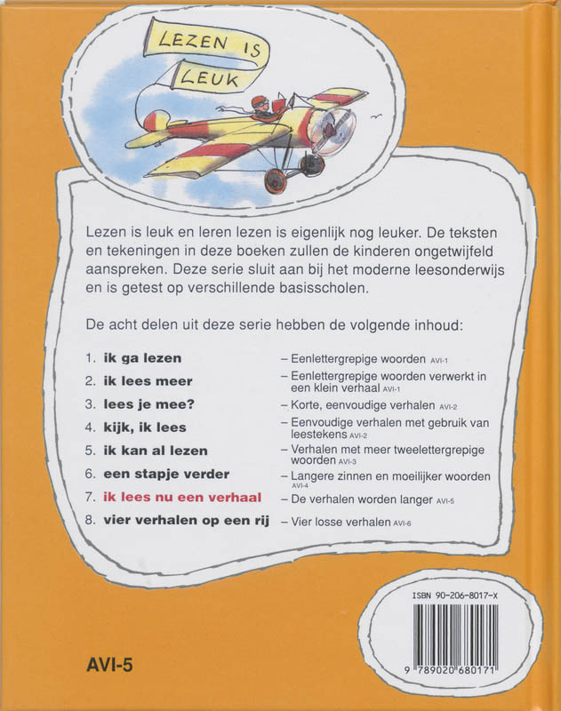 Achterkant van Ik lees nu een verhaal