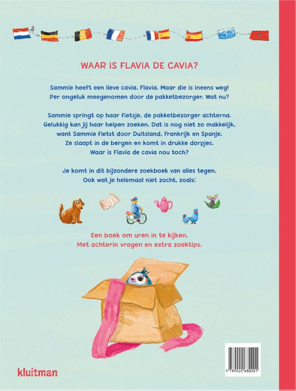 Achterkant van Waar is Flavia de cavia?