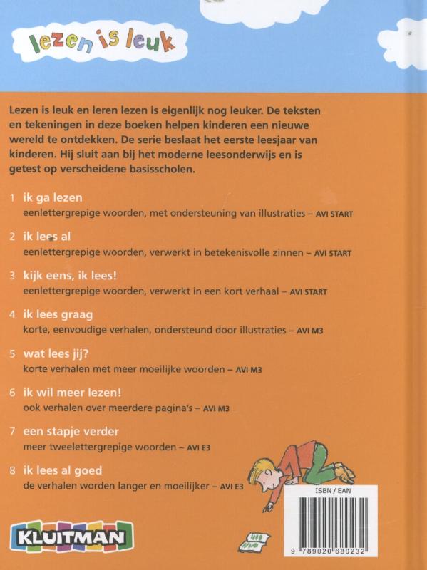Achterkant van Kijk eens ik lees