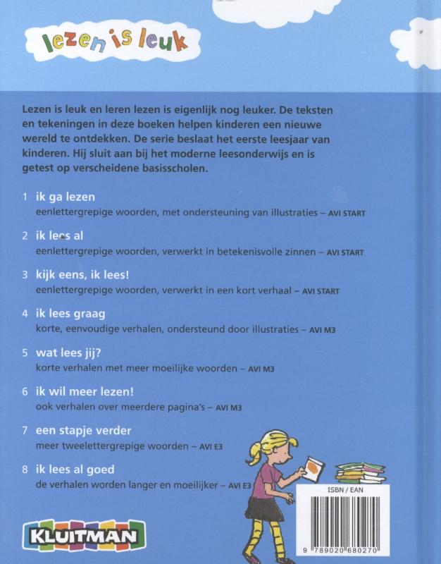 Achterkant van Een stapje verder