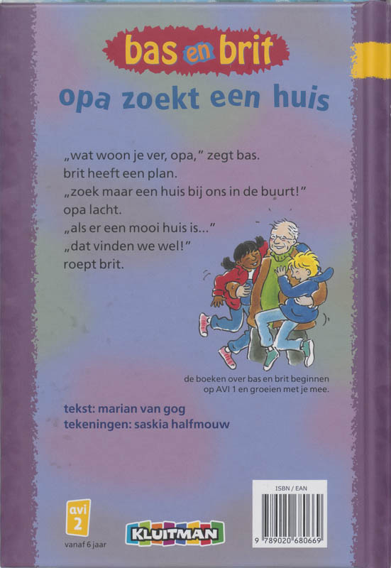 Achterkant van Opa zoekt een huis