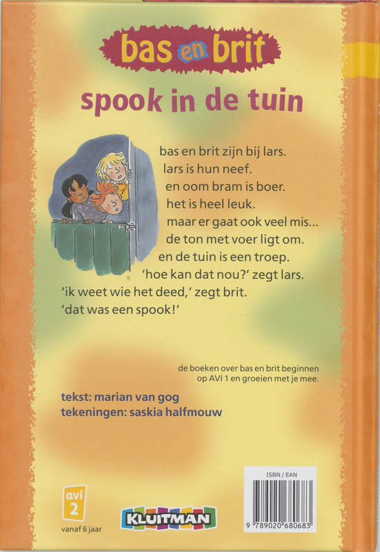 Achterkant van Spook in de tuin