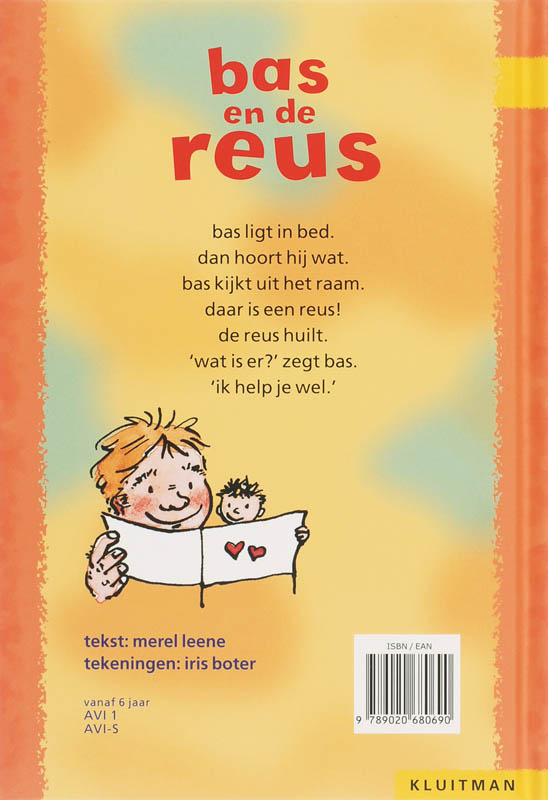 Achterkant van Bas en de reus