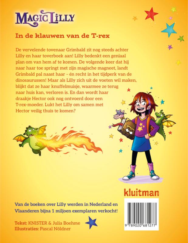 Achterkant van In de klauwen van de T-rex