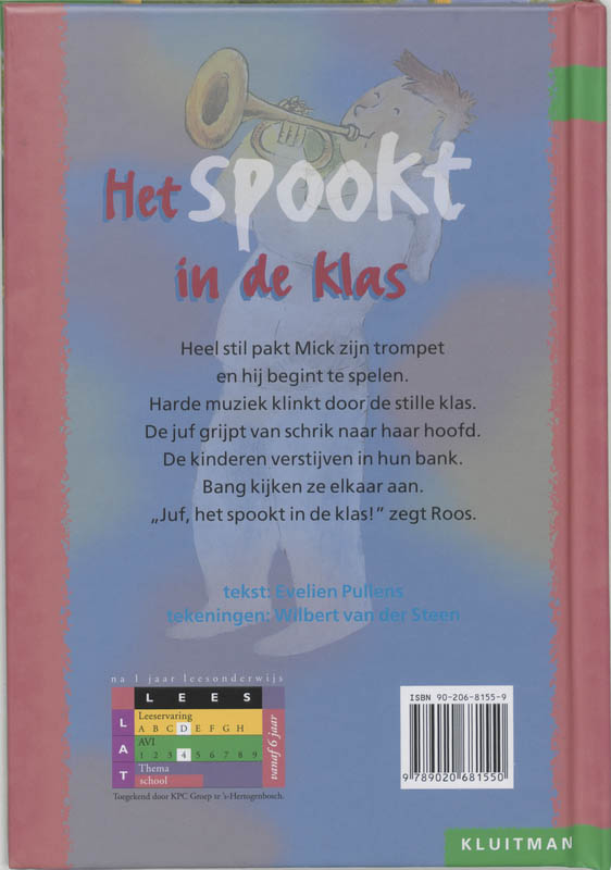 Achterkant van Het spookt in de klas