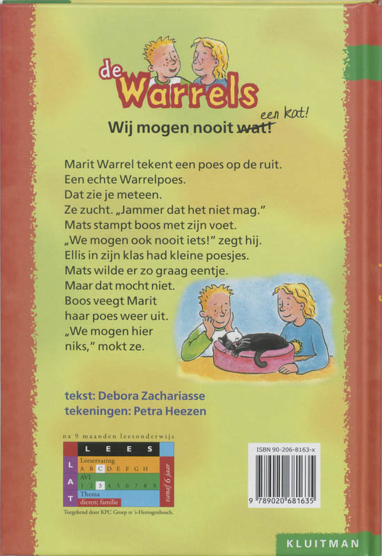 Achterkant van Wij mogen nooit wat!