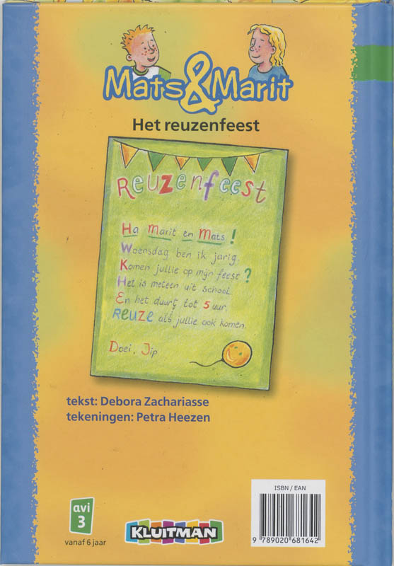 Achterkant van Het reuzenfeest