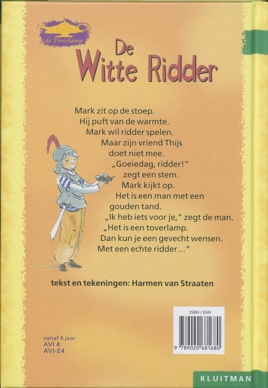 Achterkant van De witte ridder