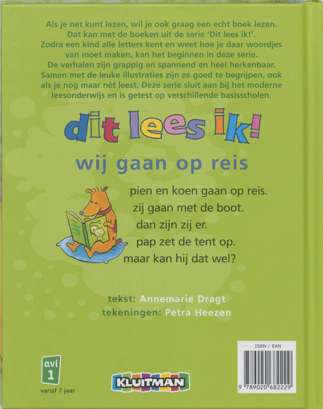 Achterkant van Wij gaan op reis