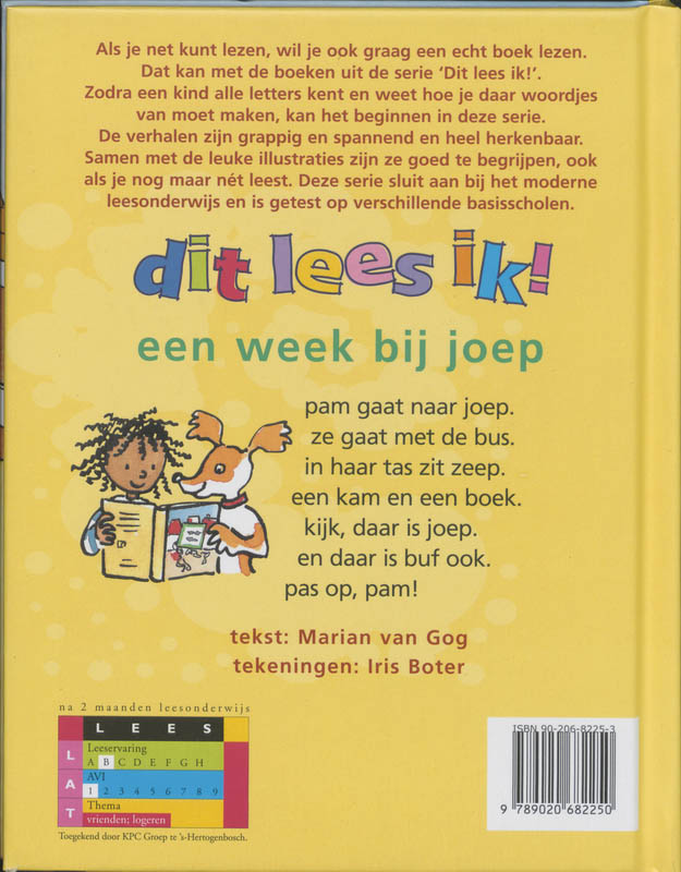 Achterkant van Een week bij Joep