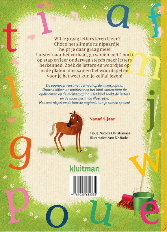 Achterkant van Letters leren met Choco