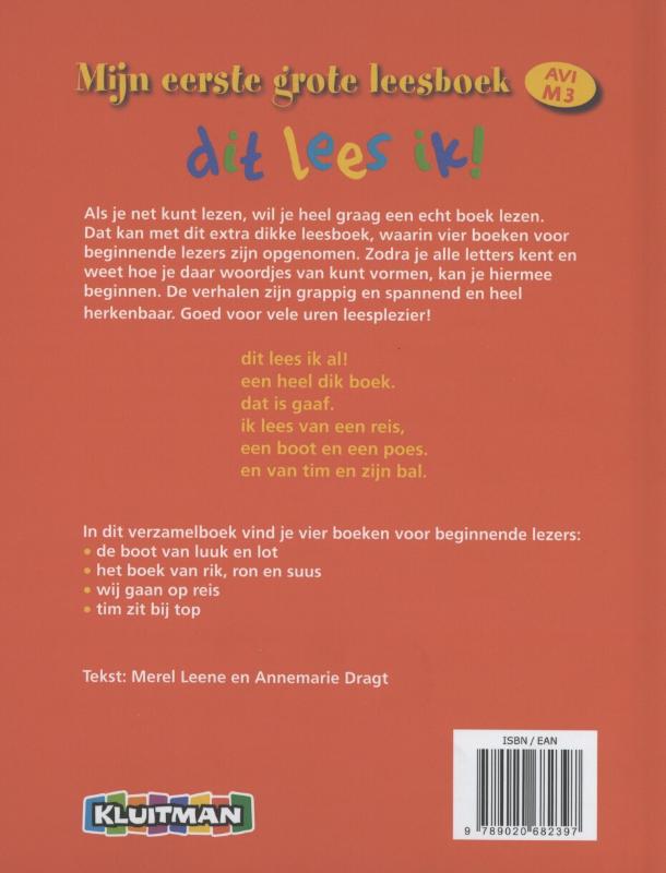 Achterkant van Mijn eerste grote leesboek