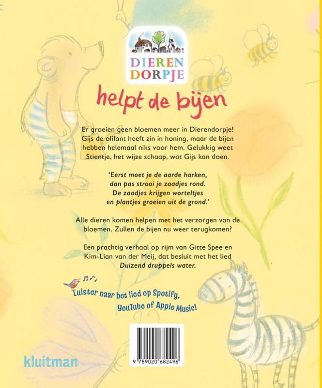 Achterkant van Dierendorpje helpt de bijen