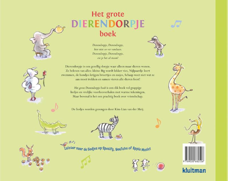 Achterkant van Het grote dierendorpje boek