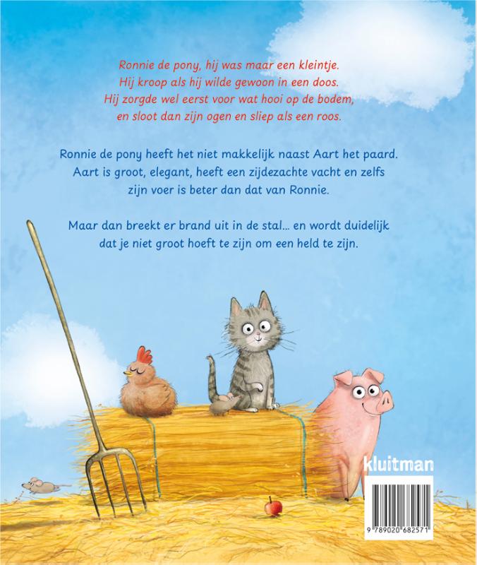 Achterkant van Ronnie de pony en Aart het paard