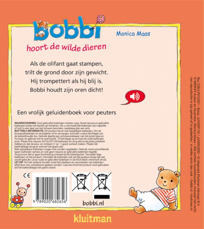 Achterkant van Bobbi hoort de wilde dieren