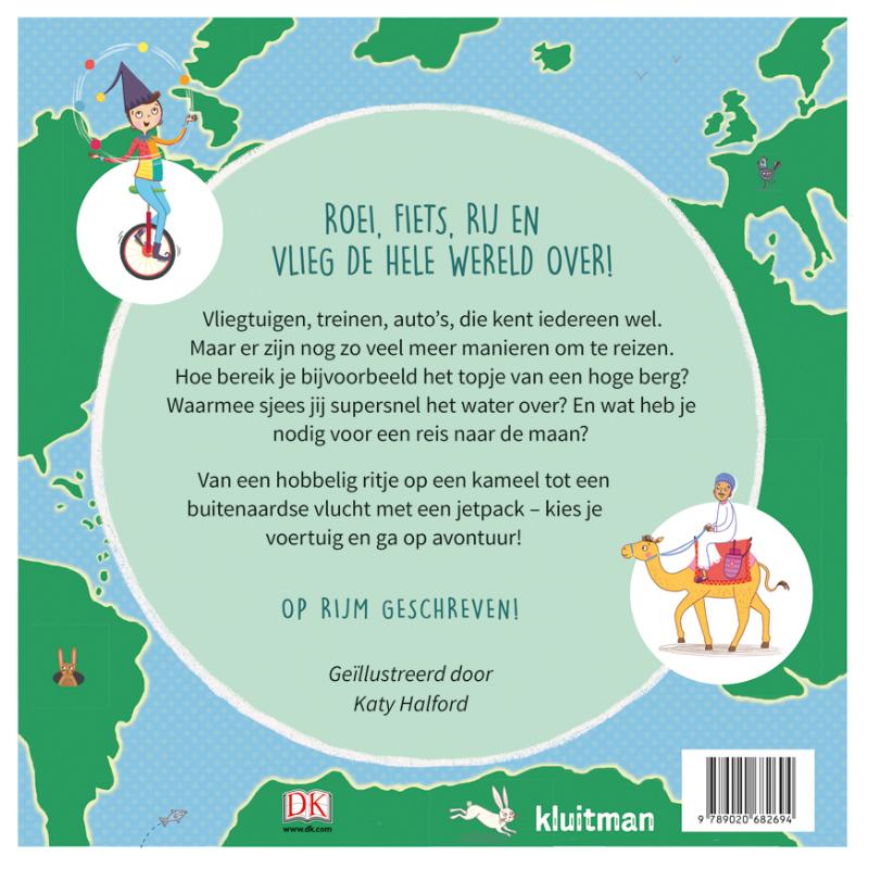 Achterkant van Ik reis de wereld rond