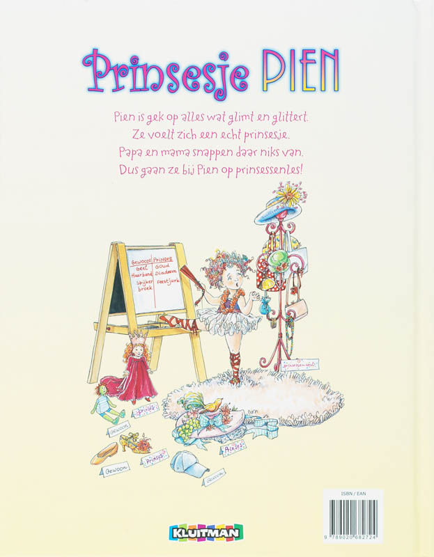 Achterkant van Prinsesje Pien