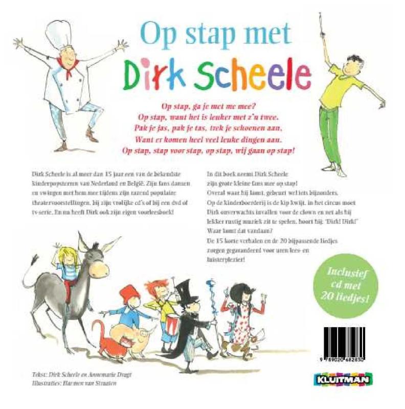 Achterkant van Op stap met Dirk Scheele