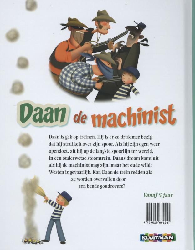 Achterkant van Daan de machinist
