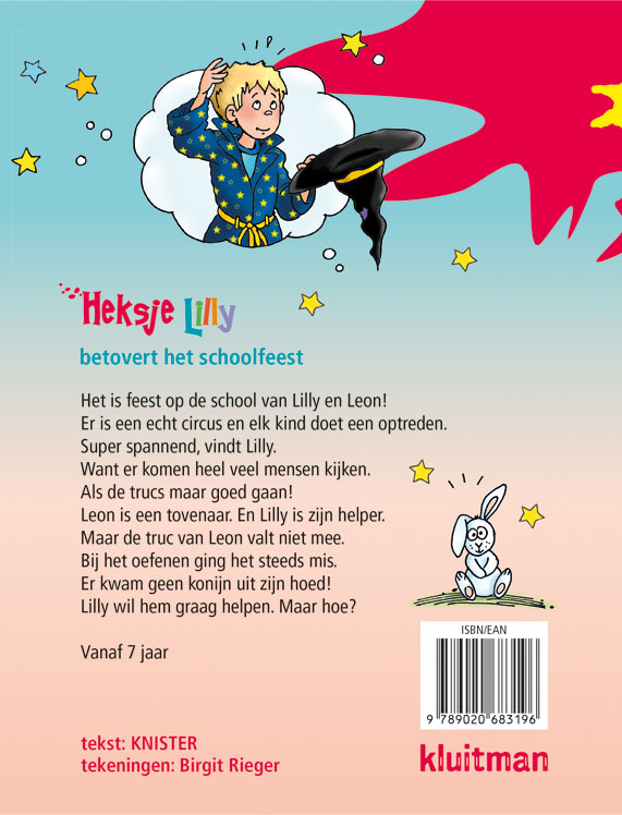Achterkant van Heksje Lilly betovert het schoolfeest