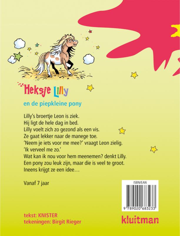 Achterkant van Heksje Lilly en de piepkleine pony