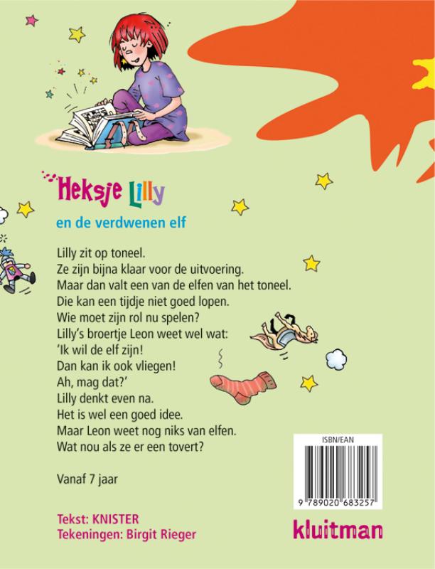 Achterkant van Heksje Lilly en de verdwenen elf