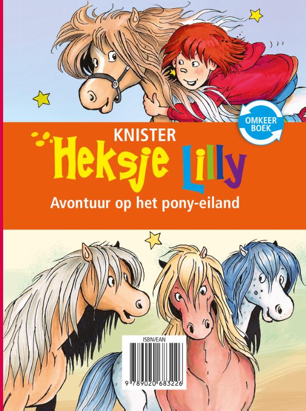 Achterkant van Heksje Lilly wordt een prinses & Avontuur op het ponyeiland