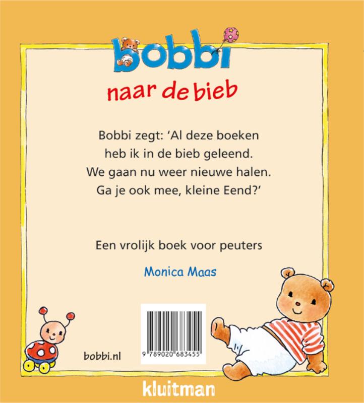 Achterkant van Bobbi naar de bieb