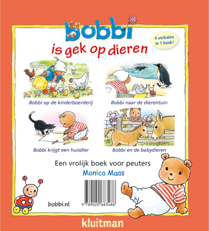 Achterkant van Bobbi is gek op dieren
