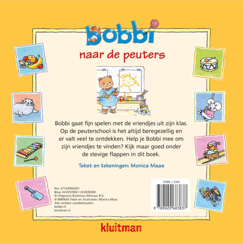 Achterkant van Bobbi naar de peuters