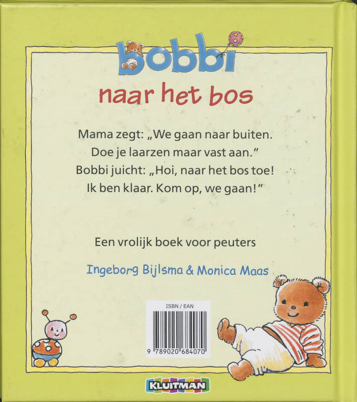 Achterkant van Bobbi naar het bos