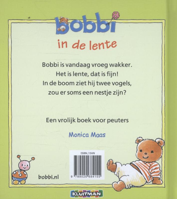 Achterkant van Bobbi in de lente