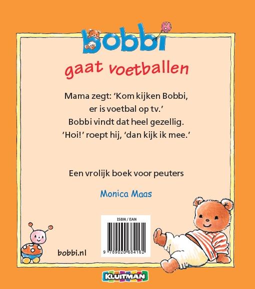 Achterkant van Bobbi gaat voetballen