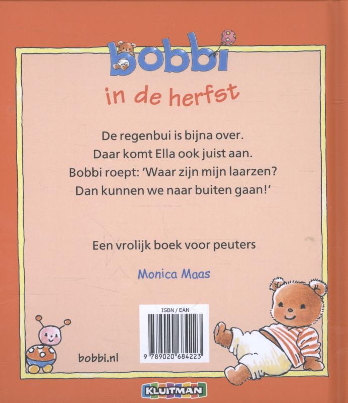 Achterkant van Bobbi in de herfst