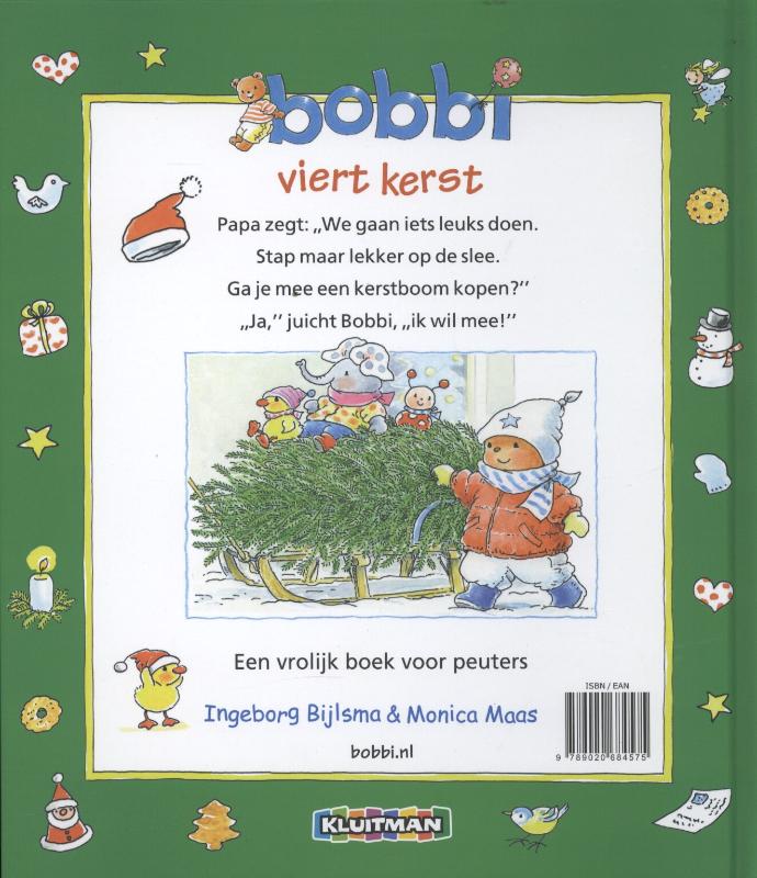 Achterkant van Bobbi viert Kerst