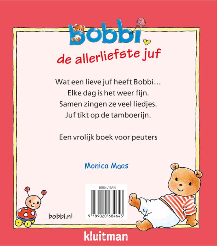 Achterkant van Bobbi de allerliefste juf