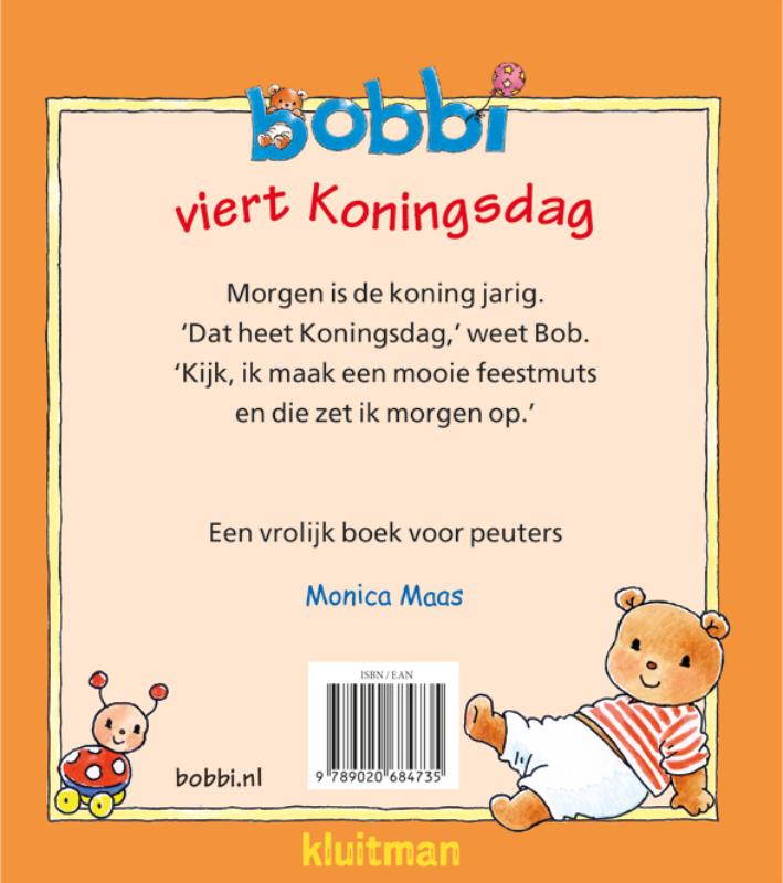 Achterkant van Bobbi viert Koningsdag