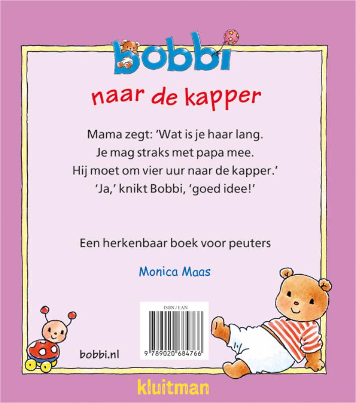 Achterkant van Bobbi naar de kapper