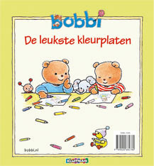 Achterkant van Bobbi kleurboek
