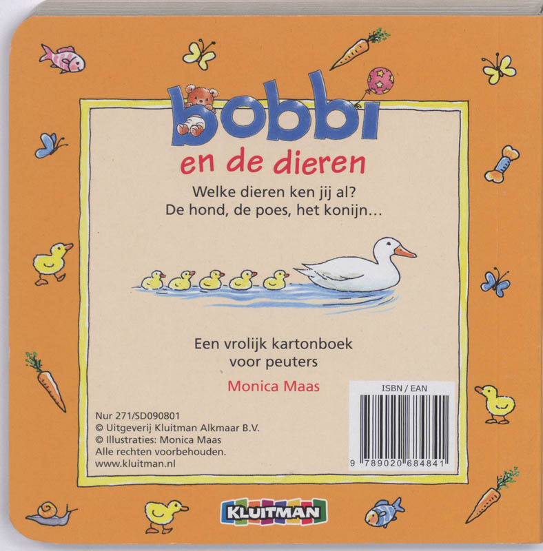 Achterkant van Bobbi en de dieren
