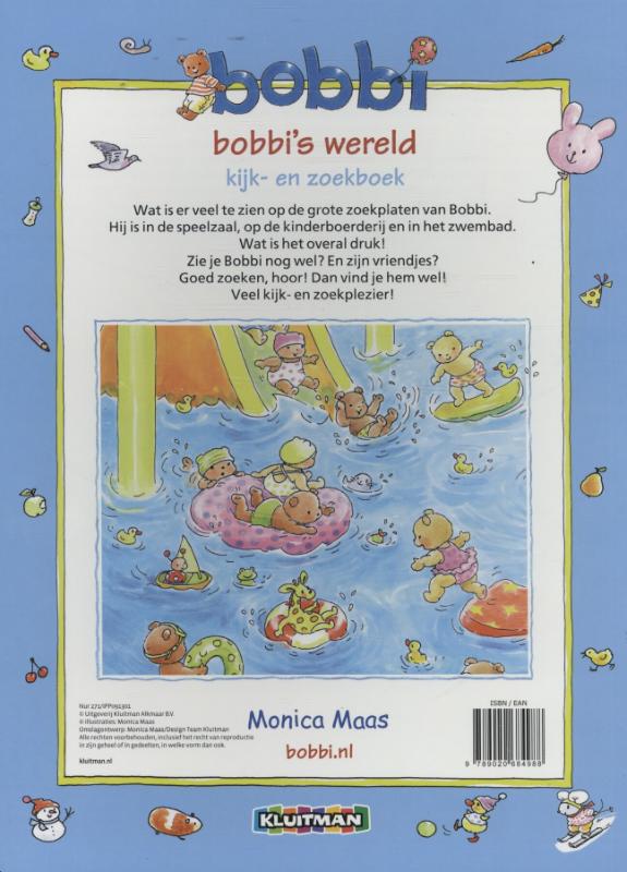 Achterkant van Bobbi's wereld kijk- en zoekboek