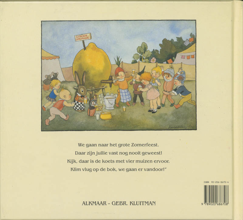 Achterkant van Het zomerfeest